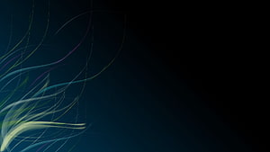 Abstract Flowing Light Streaks on Dark Background HD wallpaper
