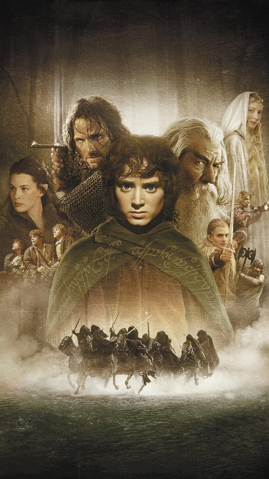 The Lord of the Rings Fellowship of the Ring Character Ensemble Poster HD phone wallpaper