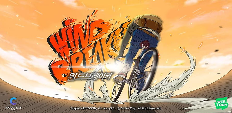 Wind Breaker Webtoon Cyclist Riding Bicycle Anime Style Wallpaper HD wallpaper