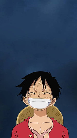 Monkey D. Luffy Smiling Portrait Anime Wallpaper HD phone wallpaper