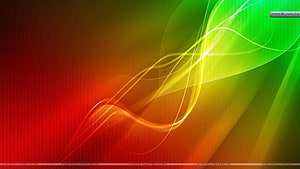 Vibrant Abstract Light Trails in Red Orange and Green Gradient HD wallpaper