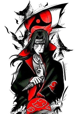 Itachi Uchiha Sharingan Anime Wallpaper HD phone wallpaper