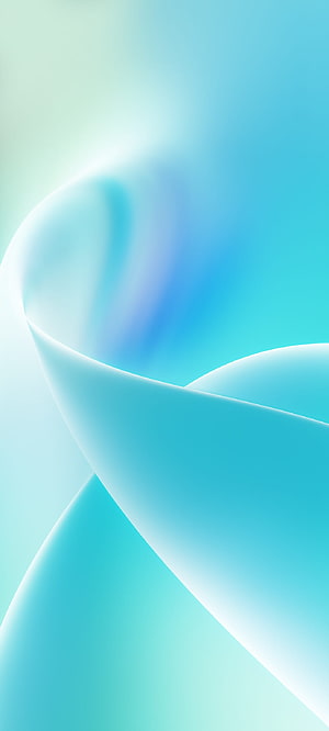 OnePlus Nord 2T Default Wallpaper with Soft Cyan and Mint Gradient Waves HD phone wallpaper