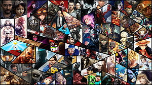 Massive Video Game Character Mosaic Featuring Iconic Heroes and Villains HD wallpaper