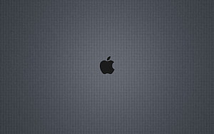 Minimalist Apple Logo on Dark Gray Background HD wallpaper