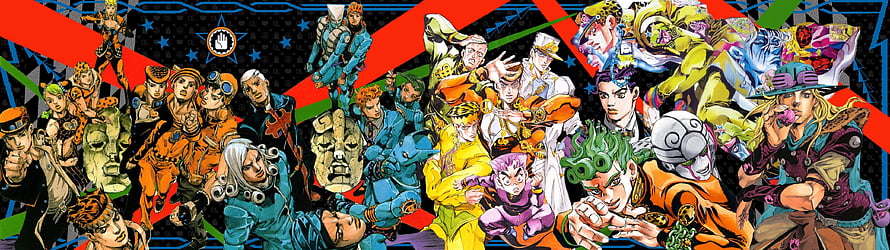 JoJo's Bizarre Adventure Character Lineup by Hirohiko Araki HD wallpaper