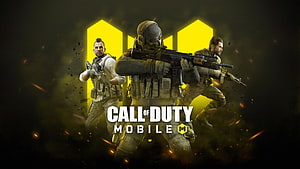 Call of Duty Mobile Three Armed Soldiers Tactical Combat Promotional Artwork HD wallpaper