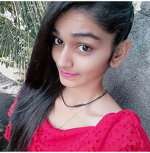 Young woman with long dark hair wearing a red eyelet top and layered necklaces, : Cute Indian Girls Instagram HD phone wallpaper