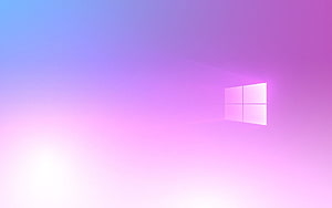 Windows 10 Pride Gradient Wallpaper with Soft Pink and Purple Hues HD wallpaper