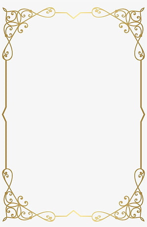 Elegant Gold Ornamental Border Frame With Vintage Scrollwork And Corner Flourishes HD phone wallpaper