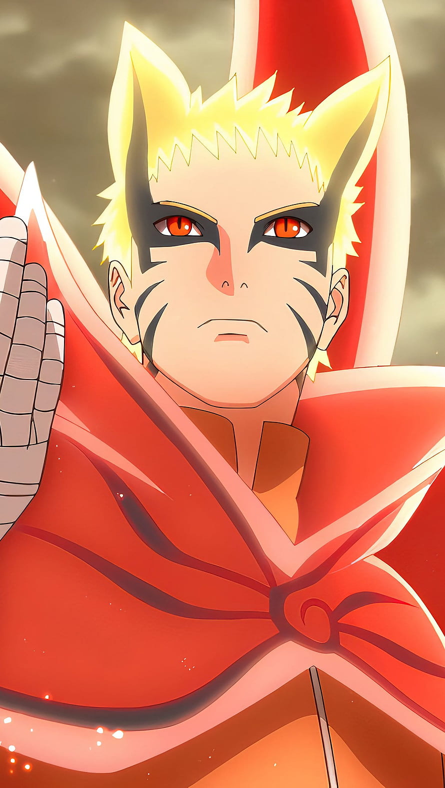 Naruto Uzumaki Baryon Mode Anime Character Portrait Wallpaper HD phone wallpaper