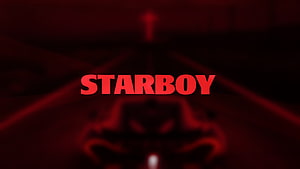 The Weeknd Starboy Album Artwork Dark Red Minimalist Design HD wallpaper