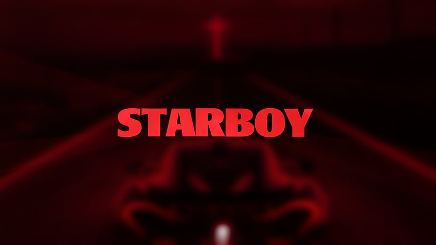 The Weeknd Starboy Album Artwork Dark Red Minimalist Design HD wallpaper
