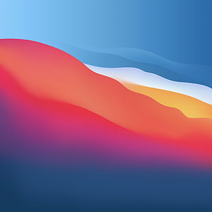 macOS Big Sur Abstract Gradient Wallpaper with Flowing Waves and Warm Sunset Colors HD phone wallpaper