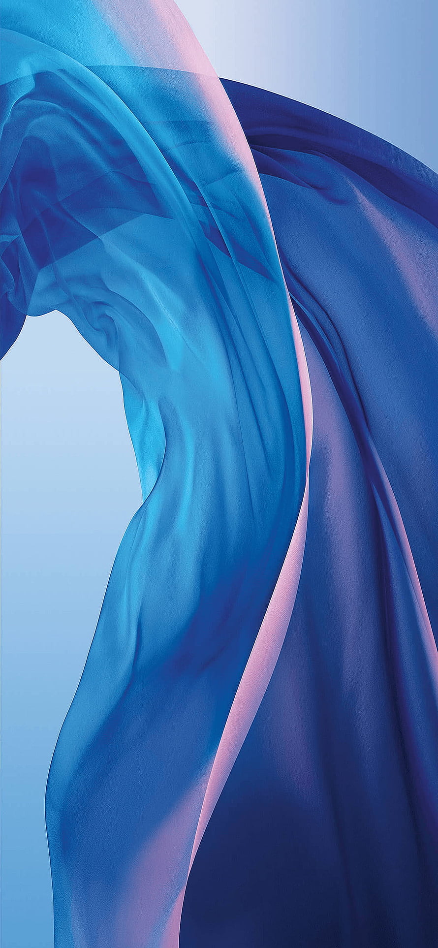 Abstract Flowing Blue and Pink Silk Fabric Texture HD phone wallpaper