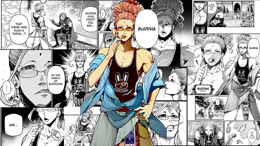 Usagichan Buddha Character Manga Panel Artwork, I made other , this time of Buddha from Shuumatsu no Valkyrie : manga, shuumatsu no valkyrie record of ragnarok HD wallpaper