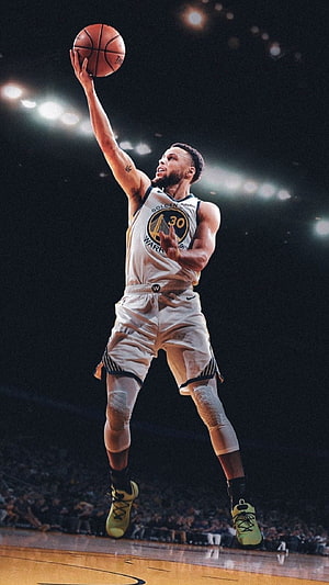 Stephen Curry Golden State Warriors Basketball Player Action Shot HD phone wallpaper