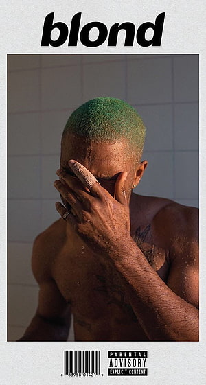 Frank Ocean Blond Album Cover Artwork Green Hair Portrait HD phone wallpaper