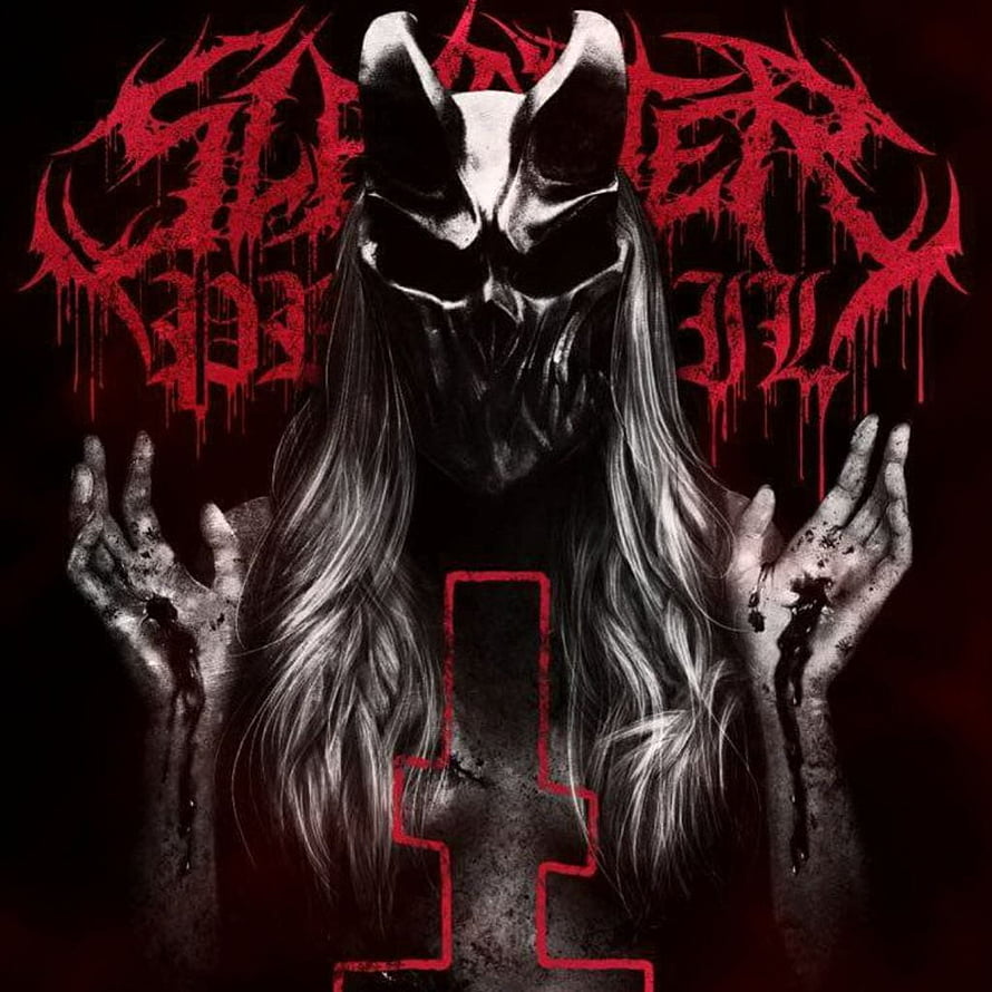 Slaughter To Prevail album artwork featuring a masked figure with long hair and blood-stained hands HD phone wallpaper