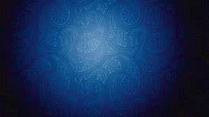 Modern Blue Batik Pattern with Intricate Floral Motifs and Ornamental Design HD wallpaper