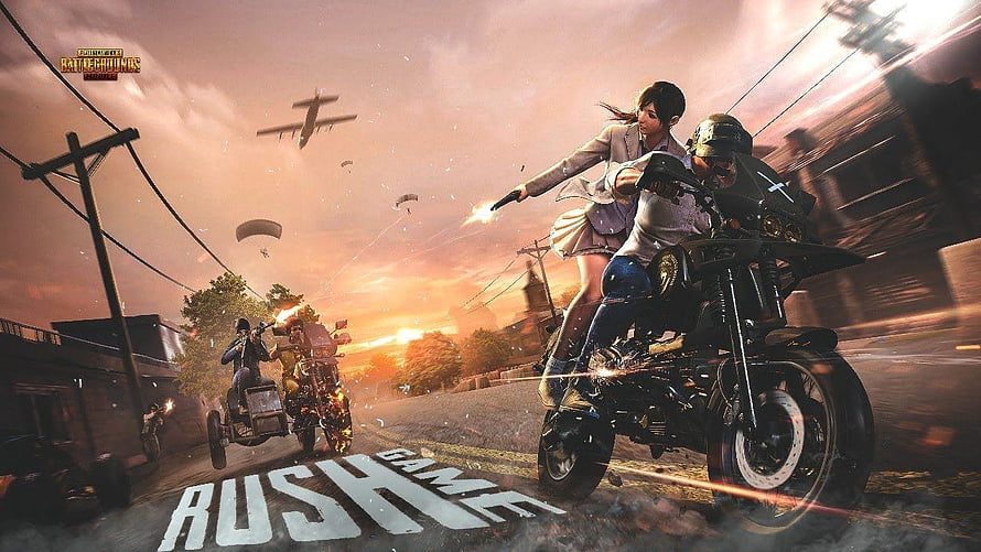 PUBG Mobile Battle Royale Motorcycle Chase Action Scene HD wallpaper