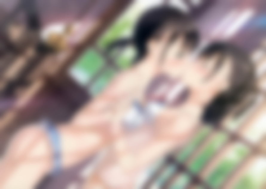 Anime Girl Lying Down on Grass in Blue Bikini HD wallpaper